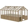 8x16ft Greenhouse - Wood And Polycarbonate 1
