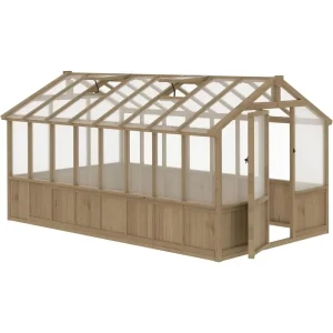 8x16ft Greenhouse - Wood And Polycarbonate 1