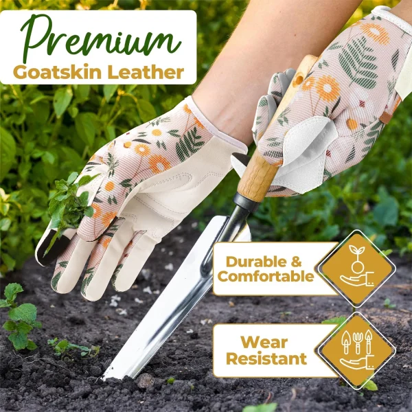 Gardening Gloves - Thorn Proof - Floral Design 2