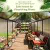 Greenhouse Aluminum Polycarbonate - Multiple Sizes 3